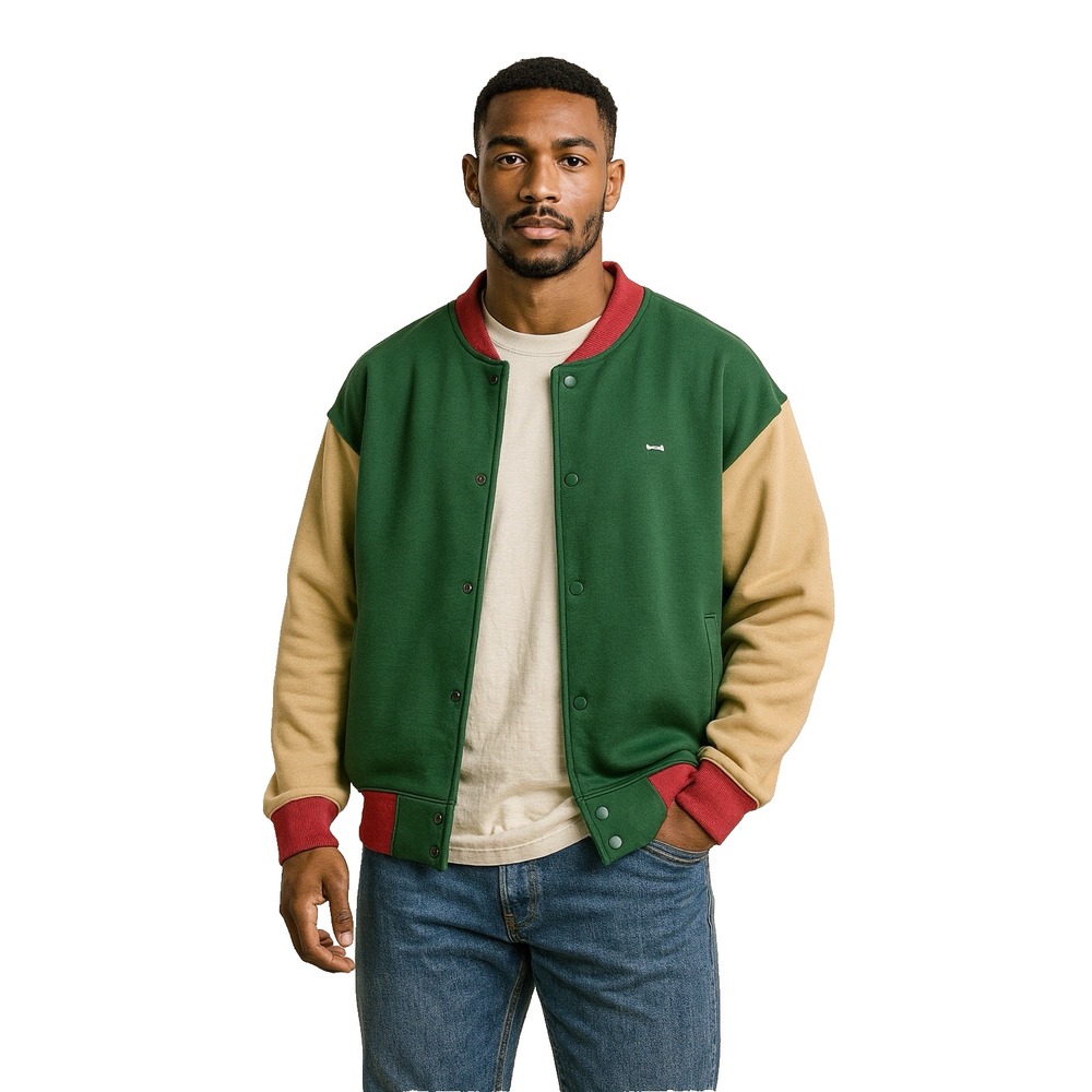 Under Armour Oversized Icon‎ Bomber Size Medium Jacket Colorblock Green Unisex